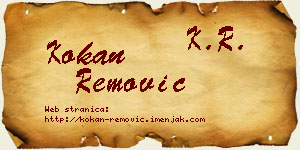 Kokan Remović vizit kartica